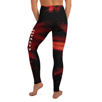 Royal Explosion-High Waisted Yoga Leggings