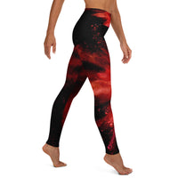 Royal Explosion-High Waisted Yoga Leggings